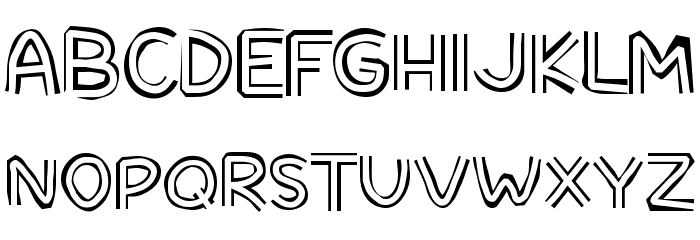 SuperTiki Font LOWERCASE