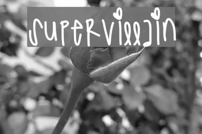 SuperVillain Font examples