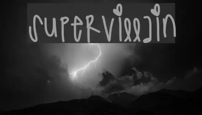 SuperVillain Font examples