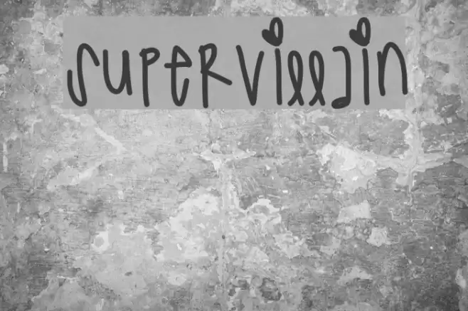 SuperVillain Font examples