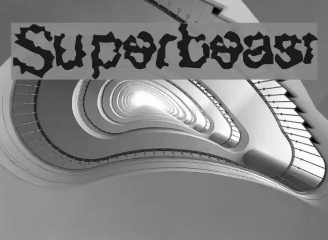 Superbeast Font examples