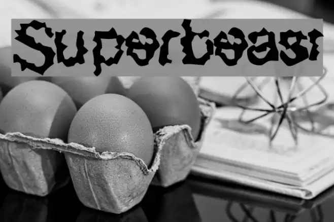 Superbeast Font examples