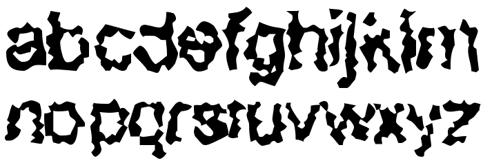 Superbeast Font LOWERCASE