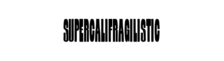 Supercalifragilistic  免费字体下载