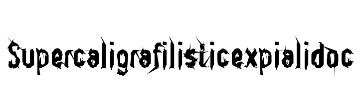 Supercaligrafilisticexpialidoc  नि: शुल्क फ़ॉन्ट्स डाउनलोड