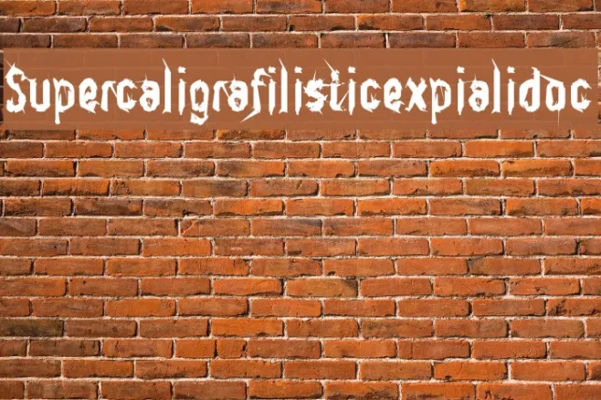 Supercaligrafilisticexpialidoc Example 3