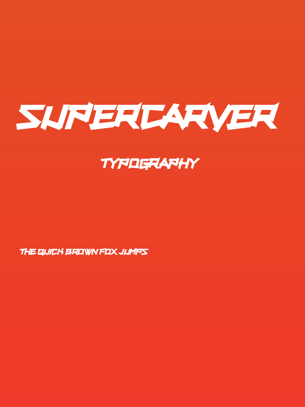 Supercarver Poster