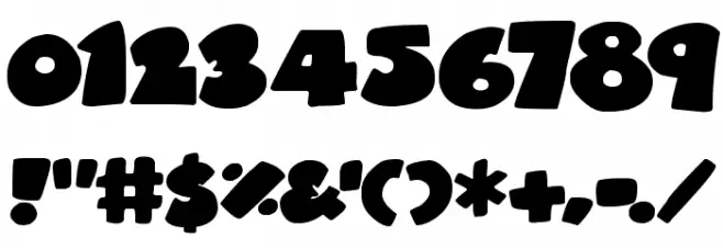 Superchunky Bold Font OTHER CHARS