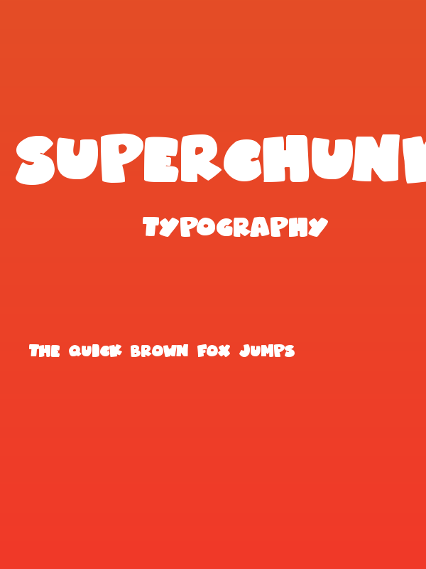 Superchunky Bold Poster