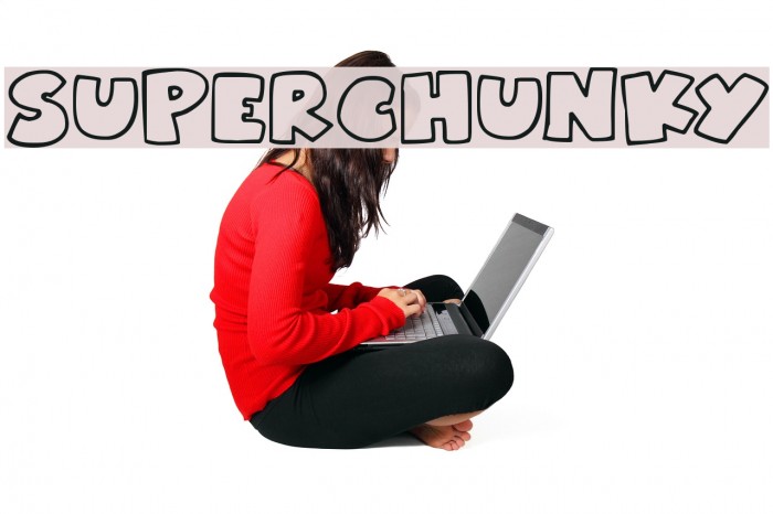 Superchunky Font examples