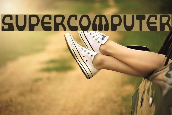 Supercomputer Font examples