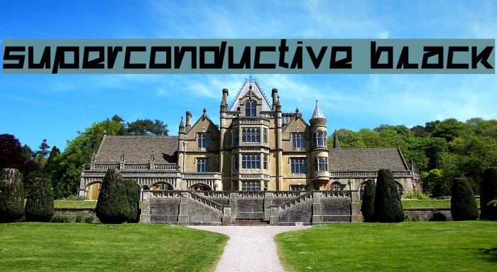 Superconductive Black Font examples