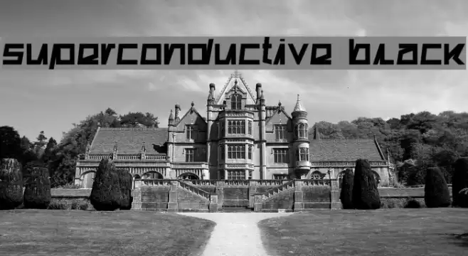 Superconductive Black Font examples