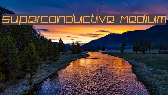 Superconductive Medium Font examples