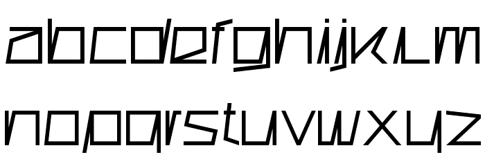 Superconductive Medium Font LOWERCASE