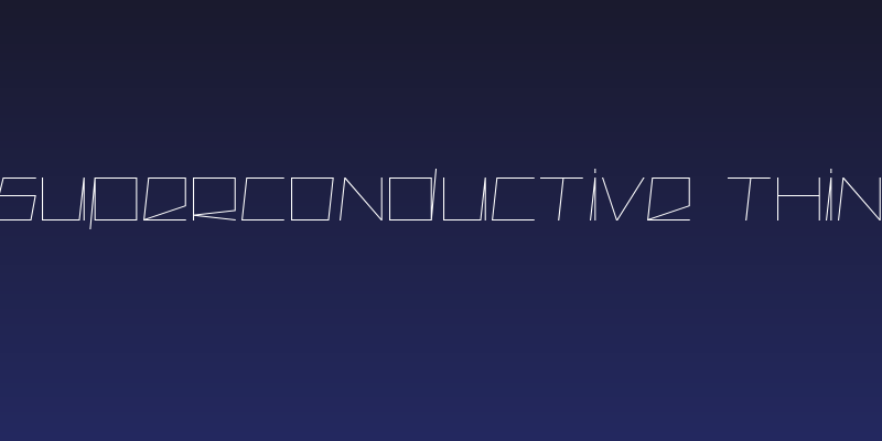 Superconductive Thin Social Header