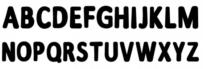 Supercraft Schriftart Groß