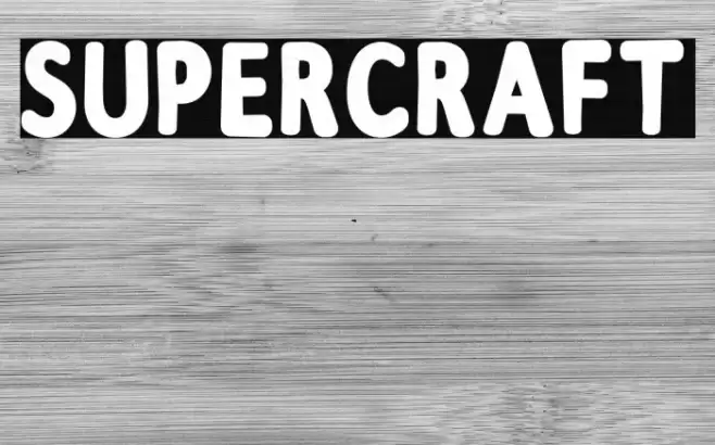 Supercraft Font examples
