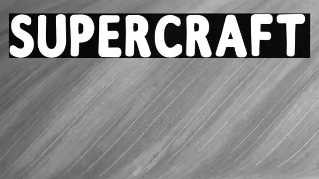 Supercraft Font examples