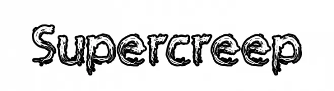 Supercreep  Frei Schriftart Herunterladen