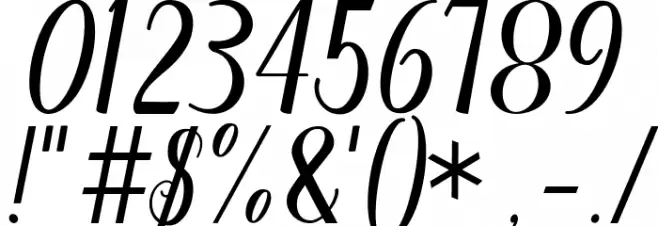 Supercup Font OTHER CHARS