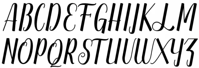 Supercup Font UPPERCASE