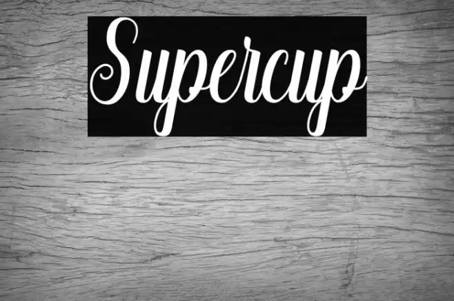 Supercup Font examples