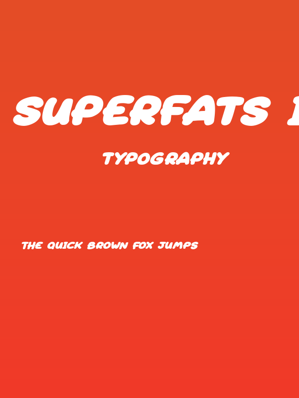 Superfats Italic Poster