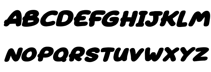 Superfats Italic Font LOWERCASE