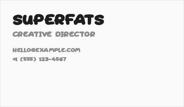 Superfats Business Card