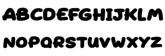 Superfats Font LOWERCASE