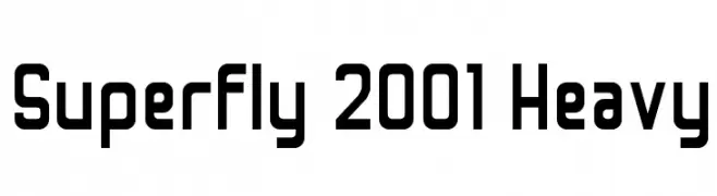 Superfly 2001 Heavy  Descarca Fonturi Gratis