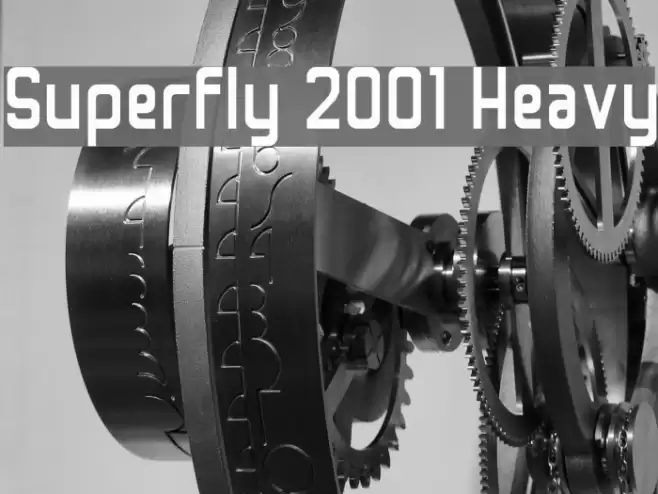 Superfly 2001 Heavy Font examples