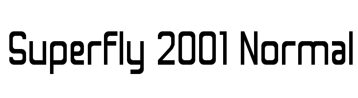 Superfly 2001 Normal  नि: शुल्क फ़ॉन्ट्स डाउनलोड