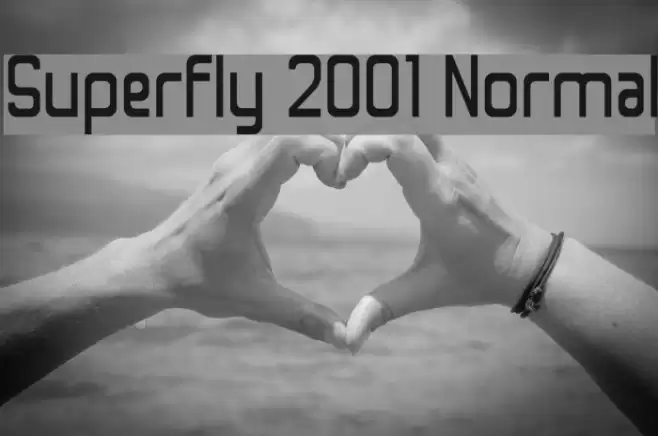 Superfly 2001 Normal Font examples