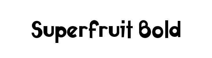 Superfruit Bold  les polices de caractères gratuit tlcharger