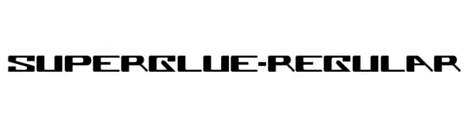 Superglue-Regular  Frei Schriftart Herunterladen