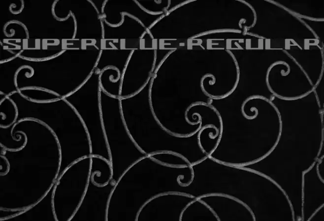 Superglue-Regular Fonte examples