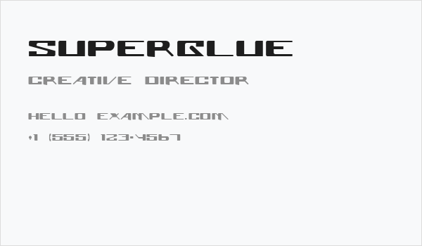 Superglue Business Card