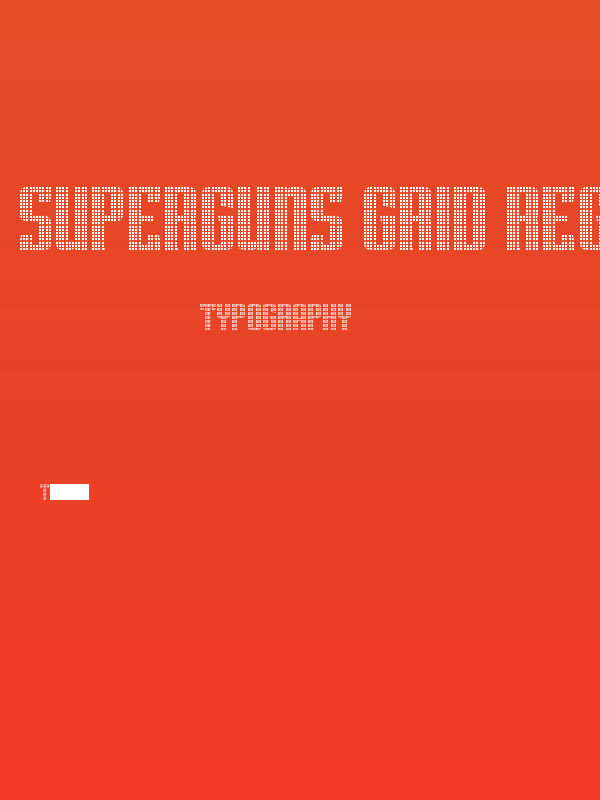 Superguns Grid Regular Poster