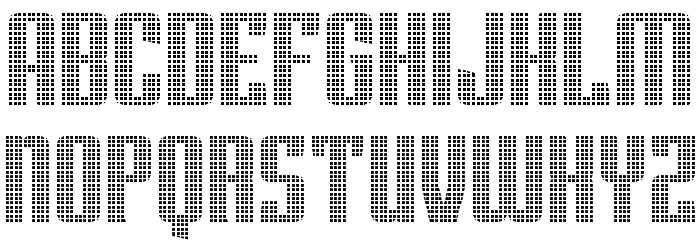 Superguns Grid Regular Font LOWERCASE