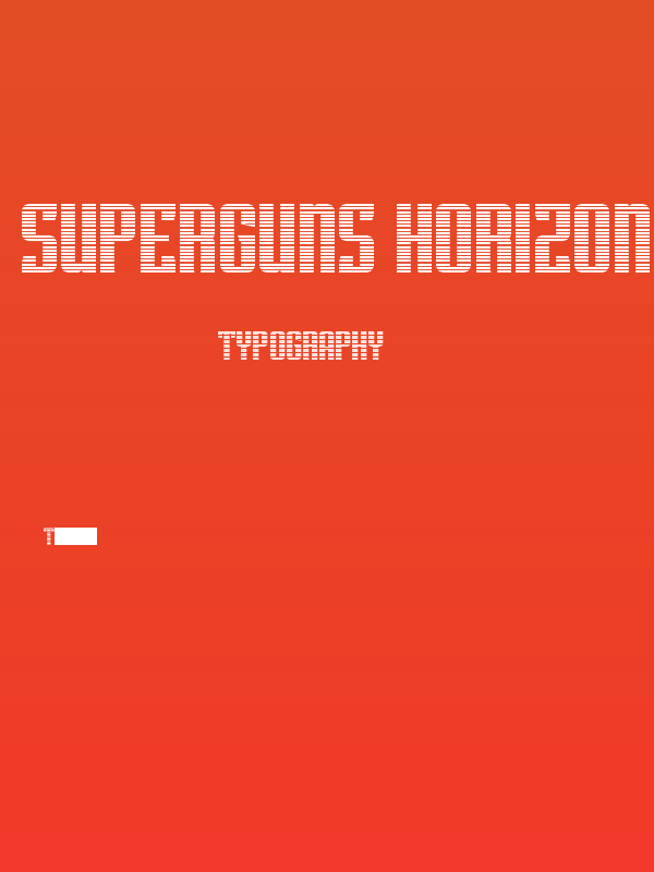 Superguns Horizontal Regular Poster