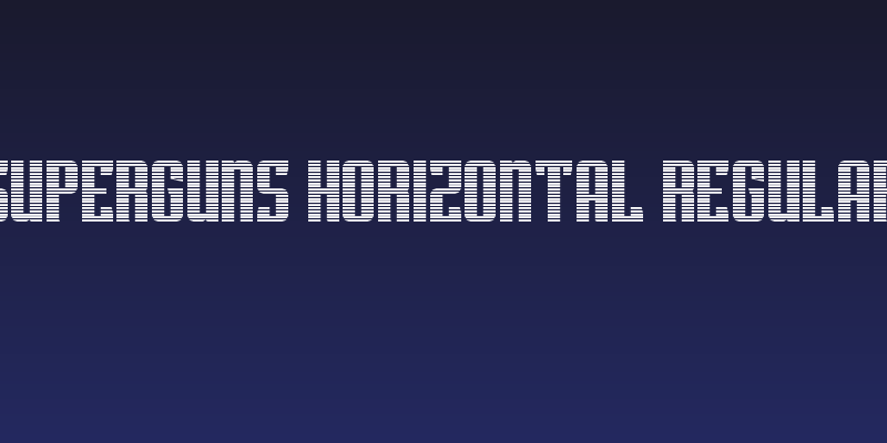 Superguns Horizontal Regular Social Header