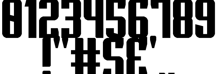 Superguns Regular Font OTHER CHARS