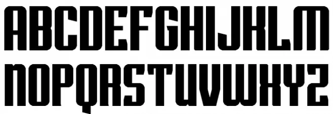 Superguns Regular Шрифта ВЕРХНИЙ