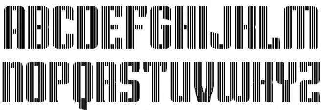 Superguns Vertical Regular Font Litere mari