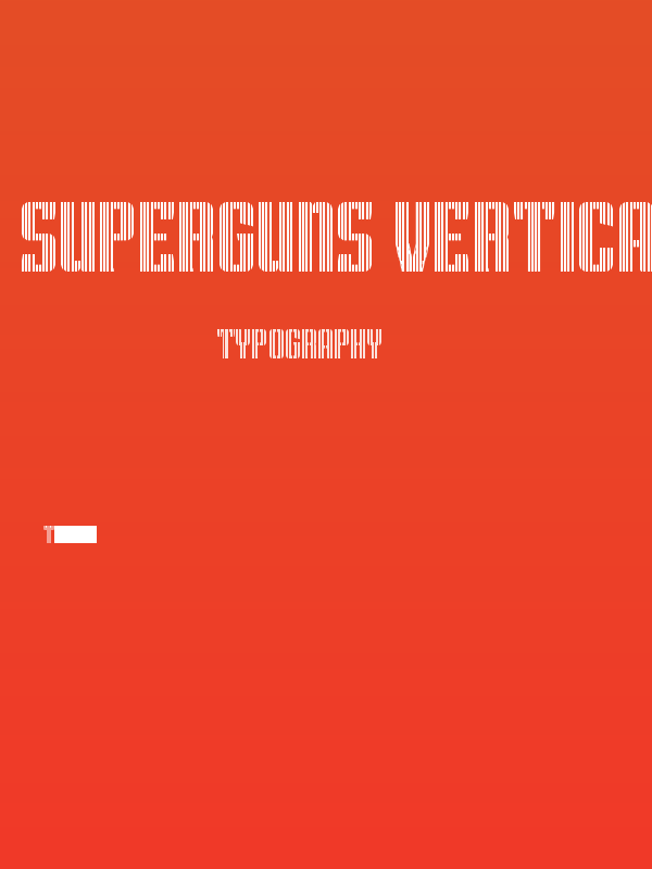 Superguns Vertical Regular Poster