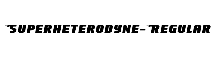 Superheterodyne-Regular  免费字体下载