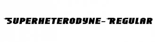 Superheterodyne-Regular  Fuentes Gratis Descargar