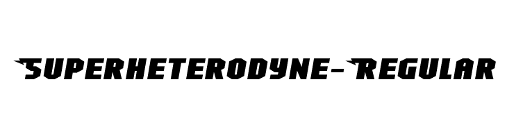 Superheterodyne-Regular  Frei Schriftart Herunterladen